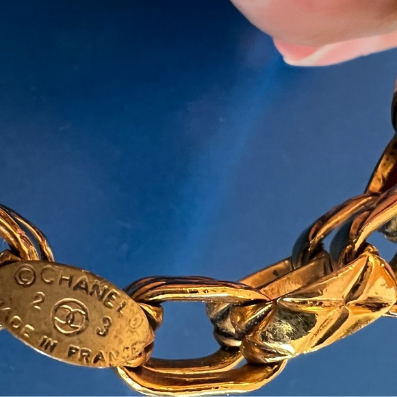 Chanel Vintage Cuff Double Row Bracelet - Picture 6 of 6